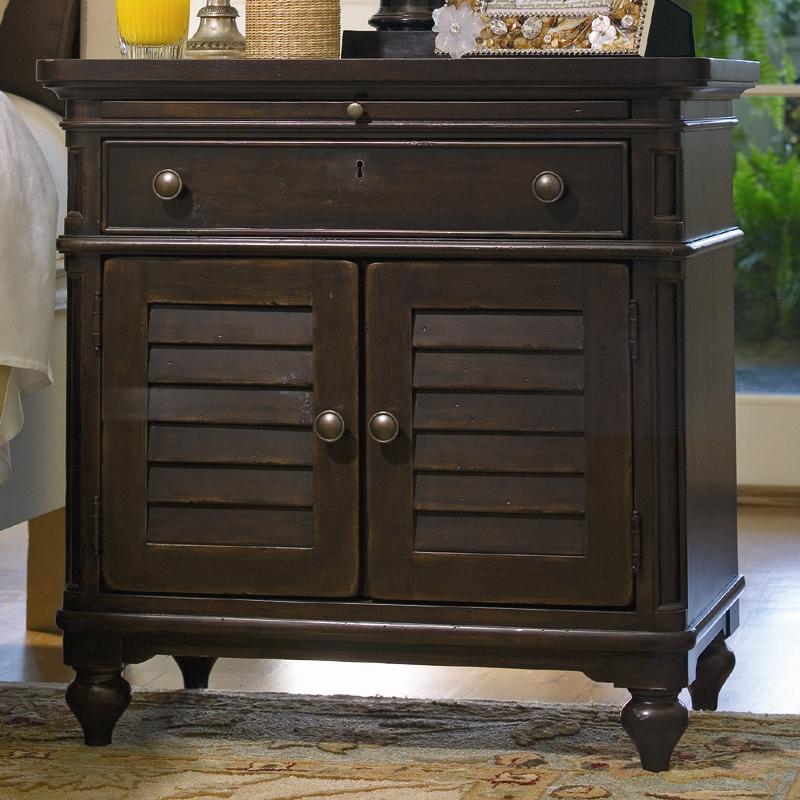 Paula Deen by Universal Home 932355 Louvered Door Nightstand with Pull